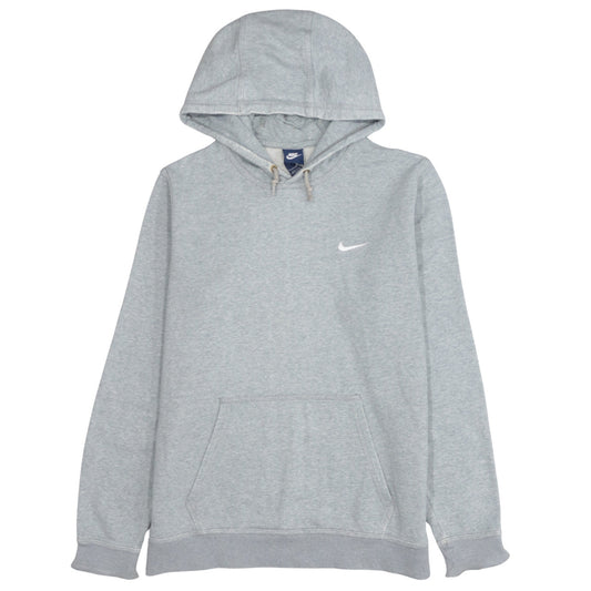 Nike Men Grey Pullover Hoodie L Regular Fit Fleece Sportswear