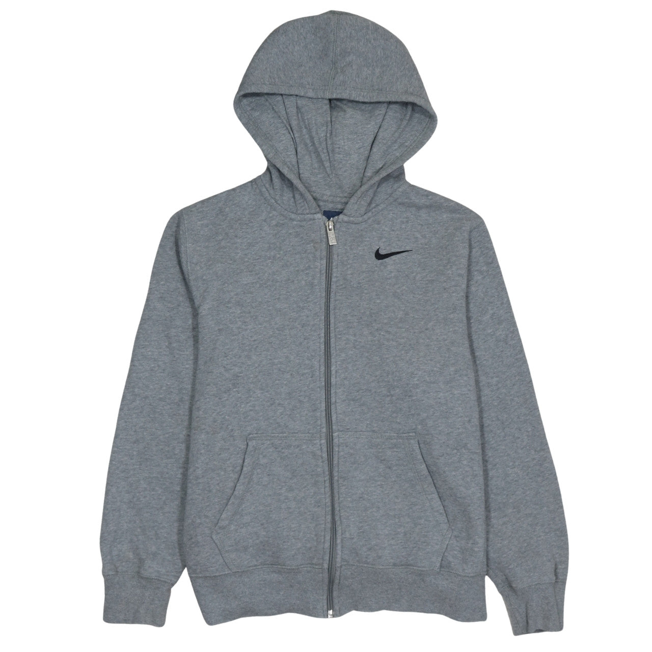 Nike Boys Grey Full Zip Hoodie XL 13-15 Years Hooded Sweatshirt