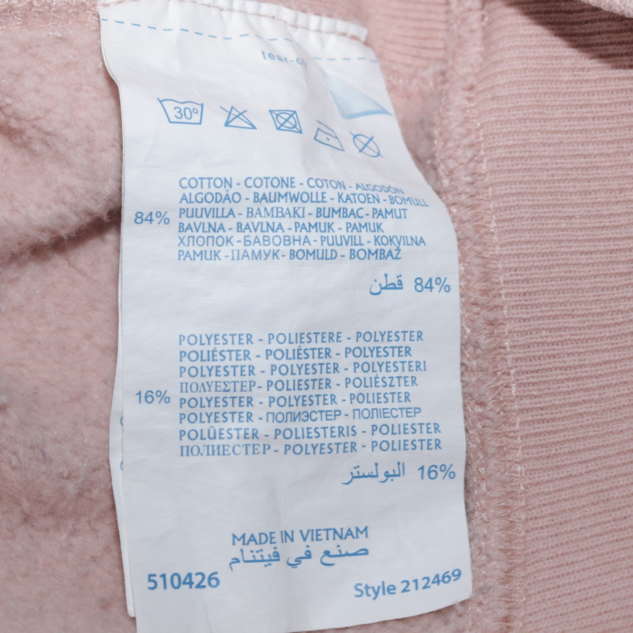 Champion Men's Pink Reverse Weave Pullover Hoodie Size M