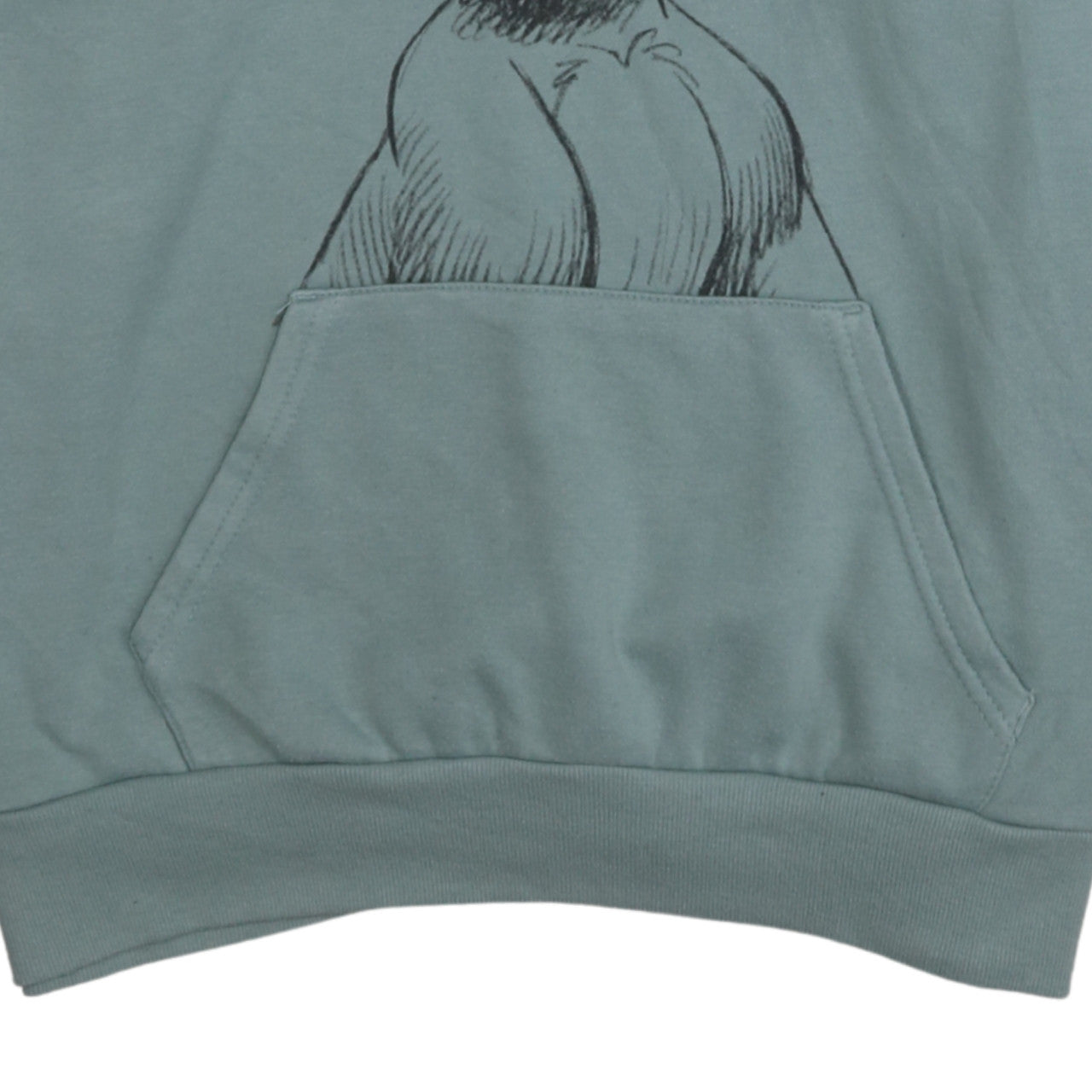 Disney Women Green Hoodie Simba Print Pullover Size 10 Cotton Blend