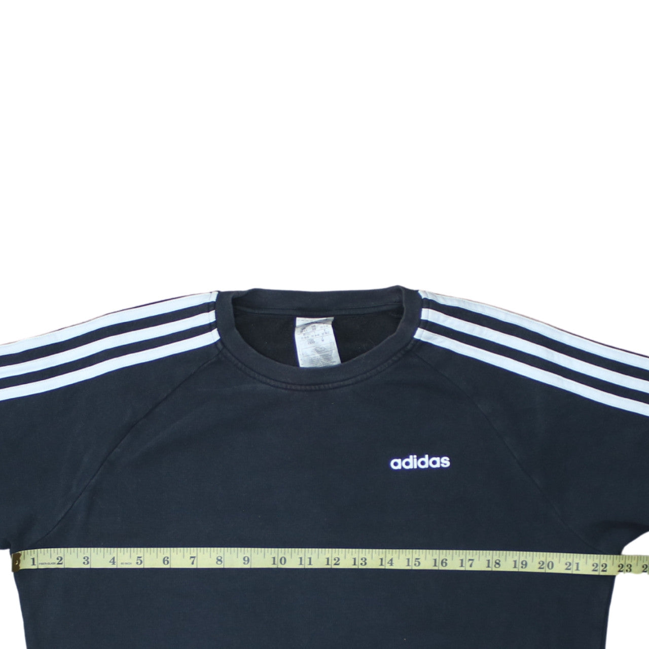 Adidas Women's Black XS Pullover Sweatshirt Crew Neck 3-Stripes Classic
