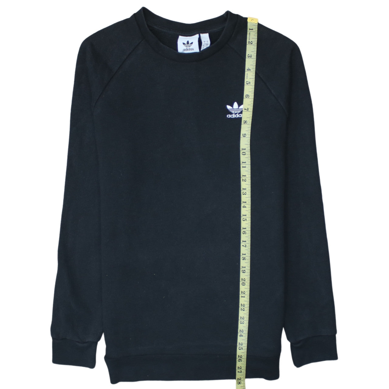 Adidas Men's Black Small Pullover Sweatshirt Crew Neck Logo Jumper