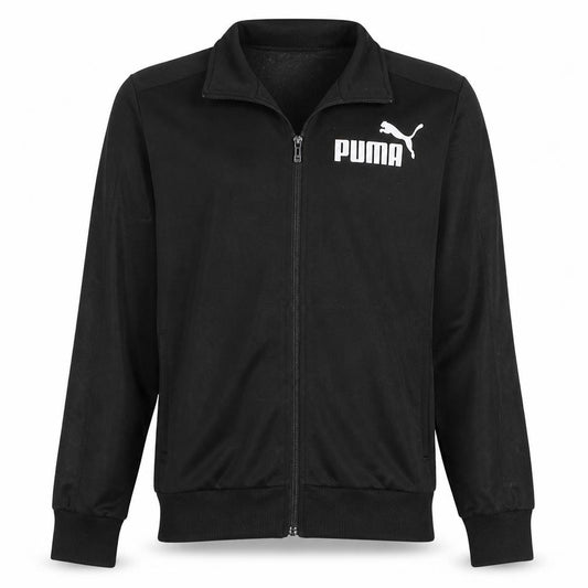 Puma Men's Black Full Zip Sweatshirt Small Collared Sports Top