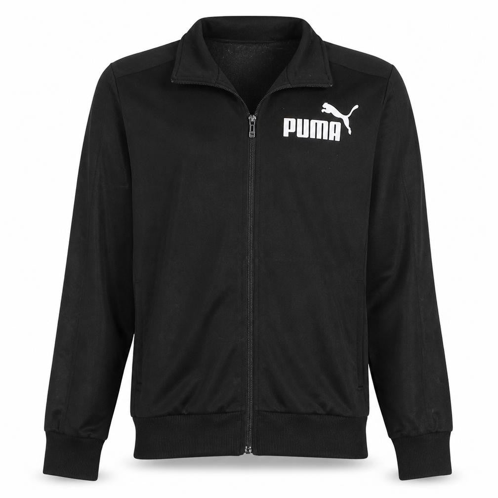 Puma Men's Black Full Zip Sweatshirt Small Collared Sports Top