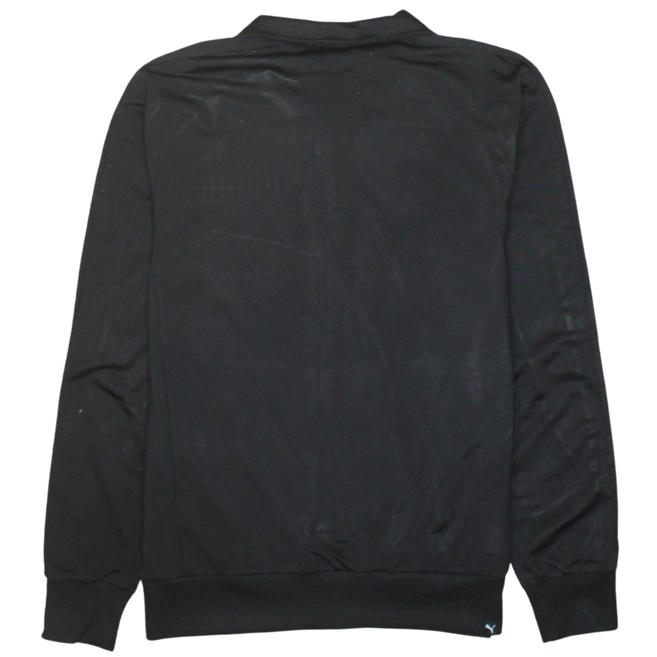 Puma Men's Black Full Zip Sweatshirt Small Collared Sports Top