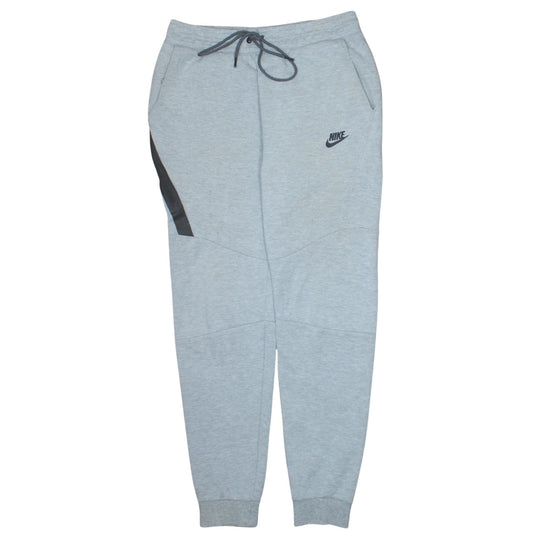 Nike Men Grey Jogger Sweatpants S Regular Fit Cotton Blend