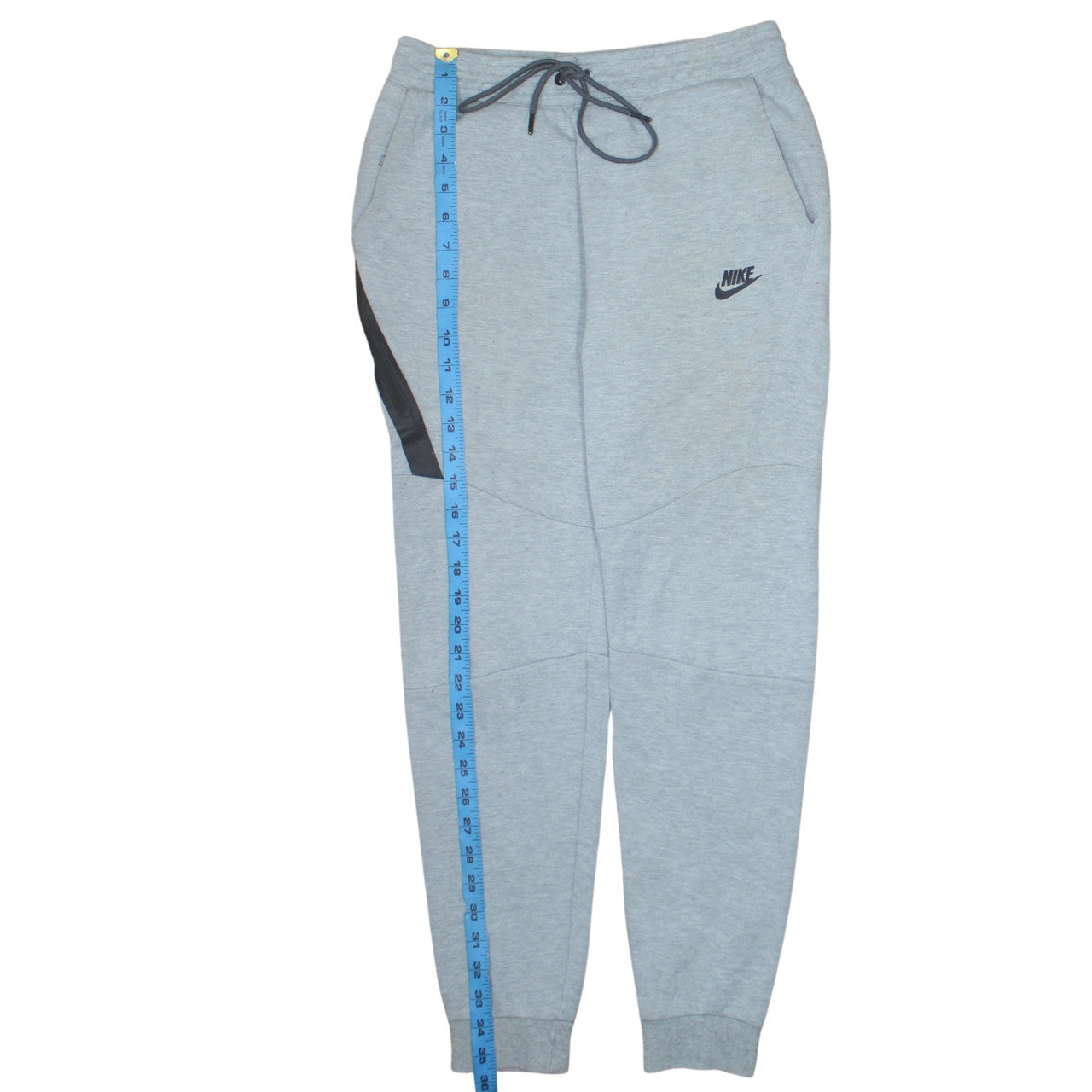 Nike Men Grey Jogger Sweatpants S Regular Fit Cotton Blend