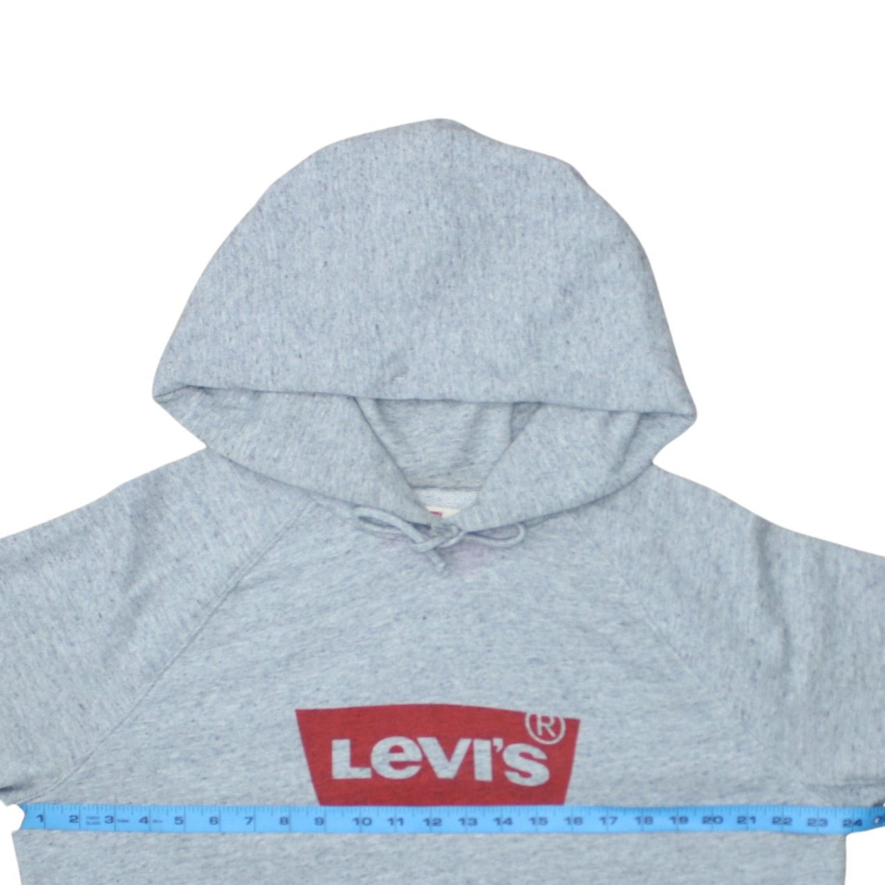 Levi's Mens Grey Hoodie L Pullover Graphic Print Cotton Blend