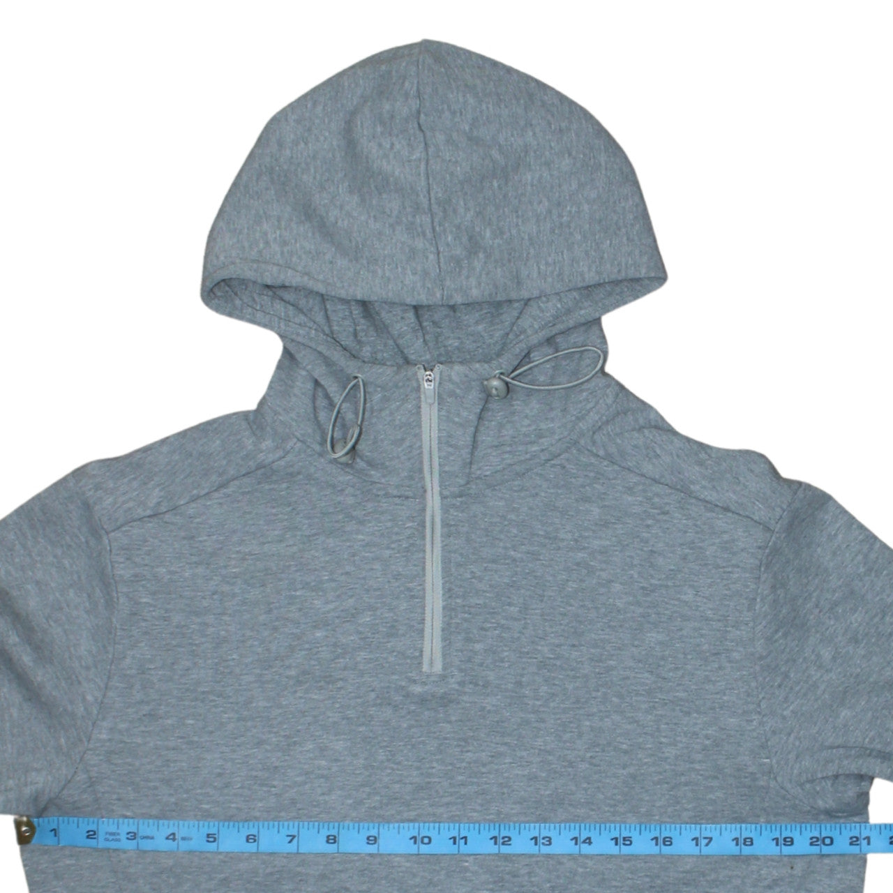 Puma Men's Grey 1/2 Zip Hooded Sweatshirt S Regular Fit