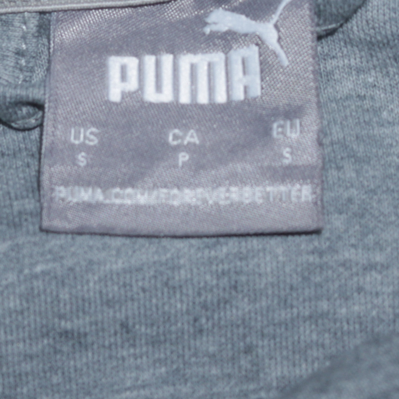 Puma Men's Grey 1/2 Zip Hooded Sweatshirt S Regular Fit