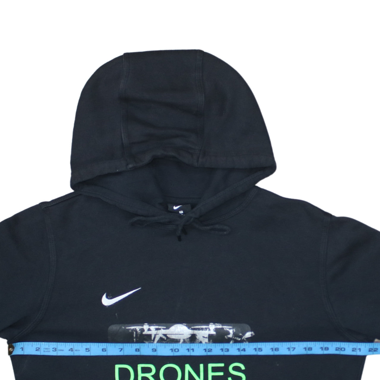 Nike Mens Black Medium Pullover Hoodie Drones Make Me Happy Graphic