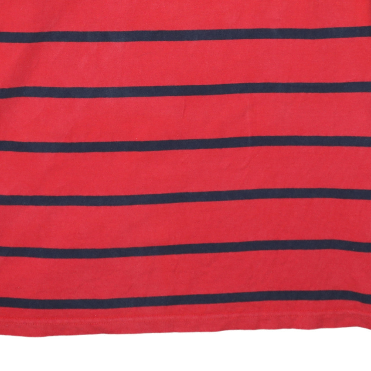 Chaps Men's Red Striped 1/4 Zip Cotton Sweatshirt 2XL