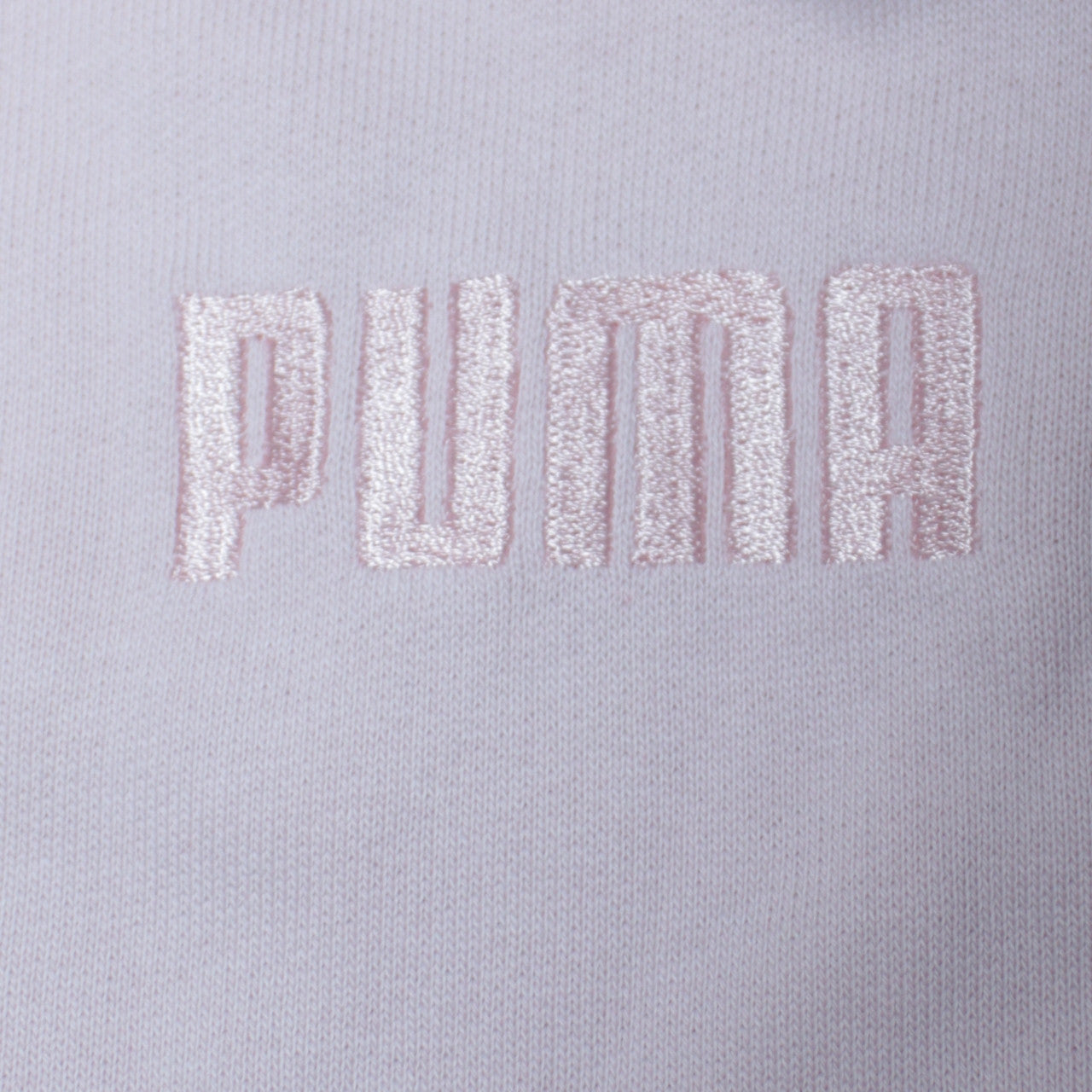 Puma Womens Pink Pullover Hoodie Medium Cotton Embroidered Logo Casual