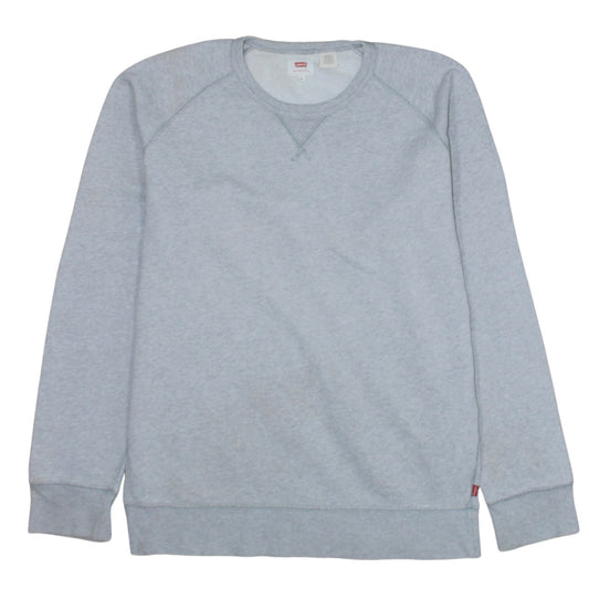 Levi's Men's Grey Crew Neck Pullover Sweatshirt M Regular Fit