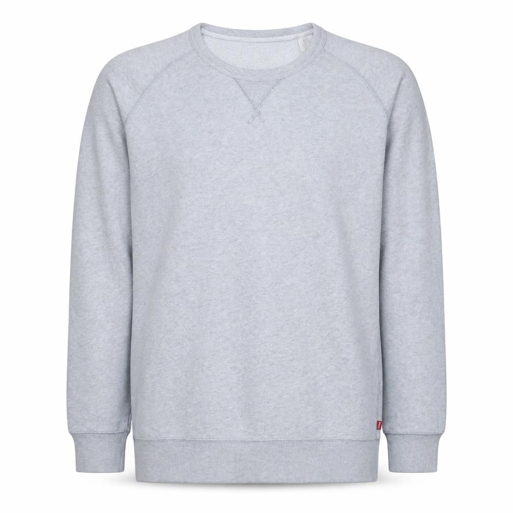 Levi's Men's Grey Crew Neck Pullover Sweatshirt M Regular Fit