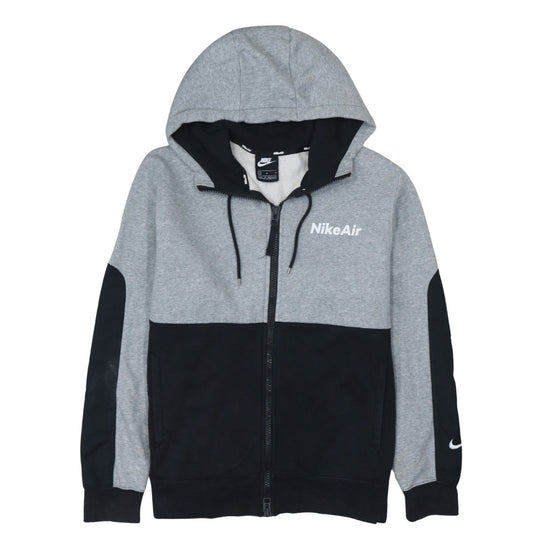 Nike Air Men's Grey & Black Full Zip Hoodie Size M Regular Fit