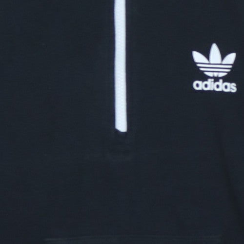 Adidas Womens Black & White Hooded Pullover Sweatshirt Size 8