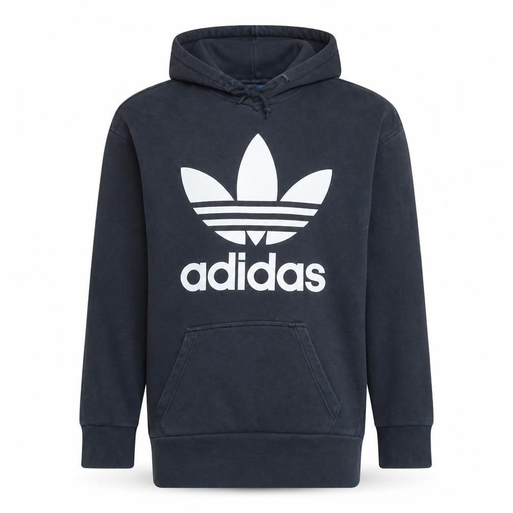 adidas Men’s Black Pullover Hoodie Size S Sports Fleece Logo
