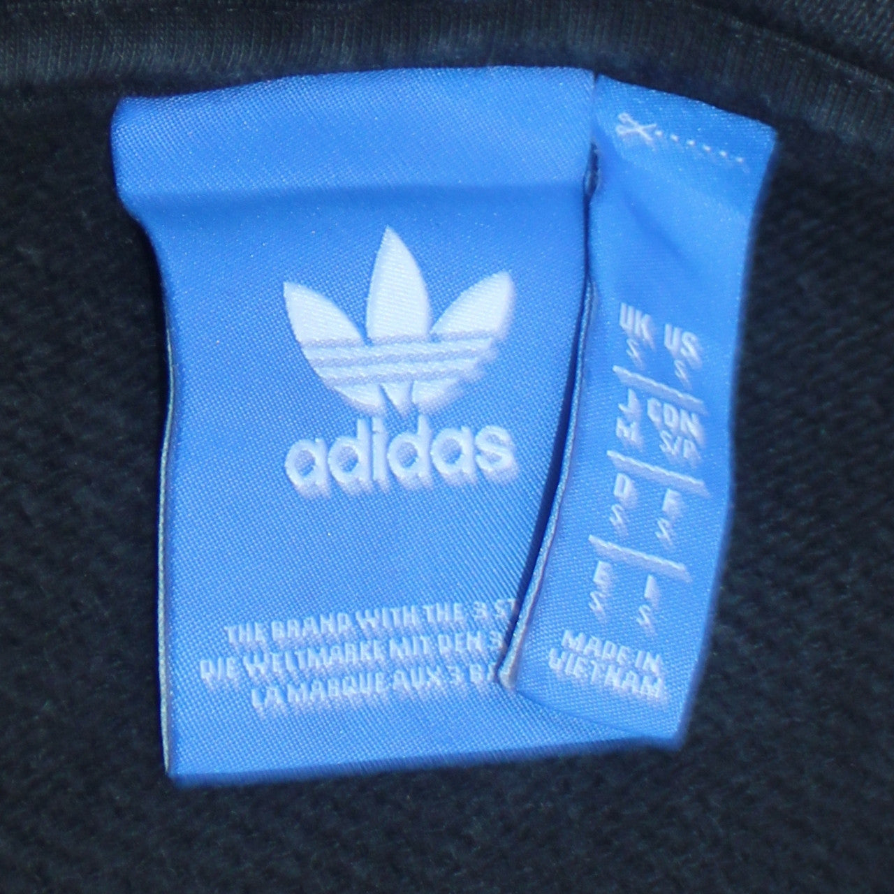 adidas Men’s Black Pullover Hoodie Size S Sports Fleece Logo