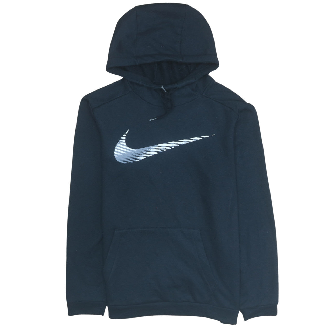 Nike Men’s Blue Pullover Hoodie M Dri-Fit Logo Sportswear