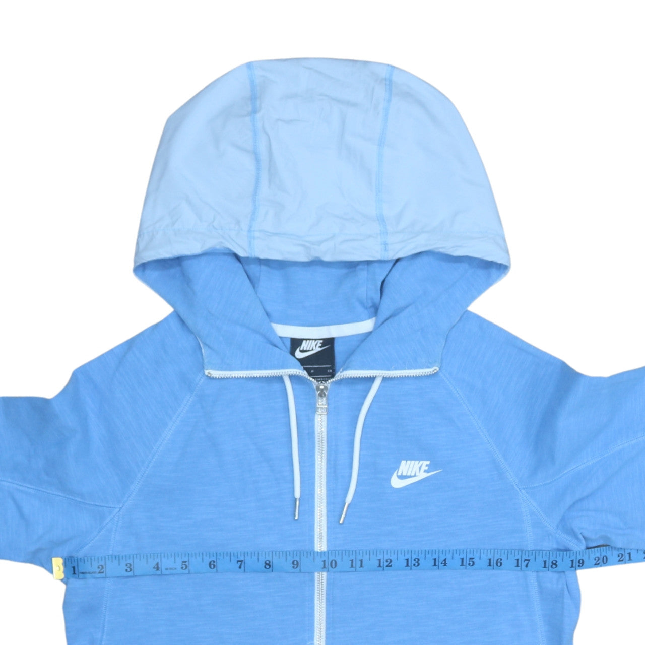 Nike Men's Blue Full Zip Hoodie Size S Cotton Sportswear
