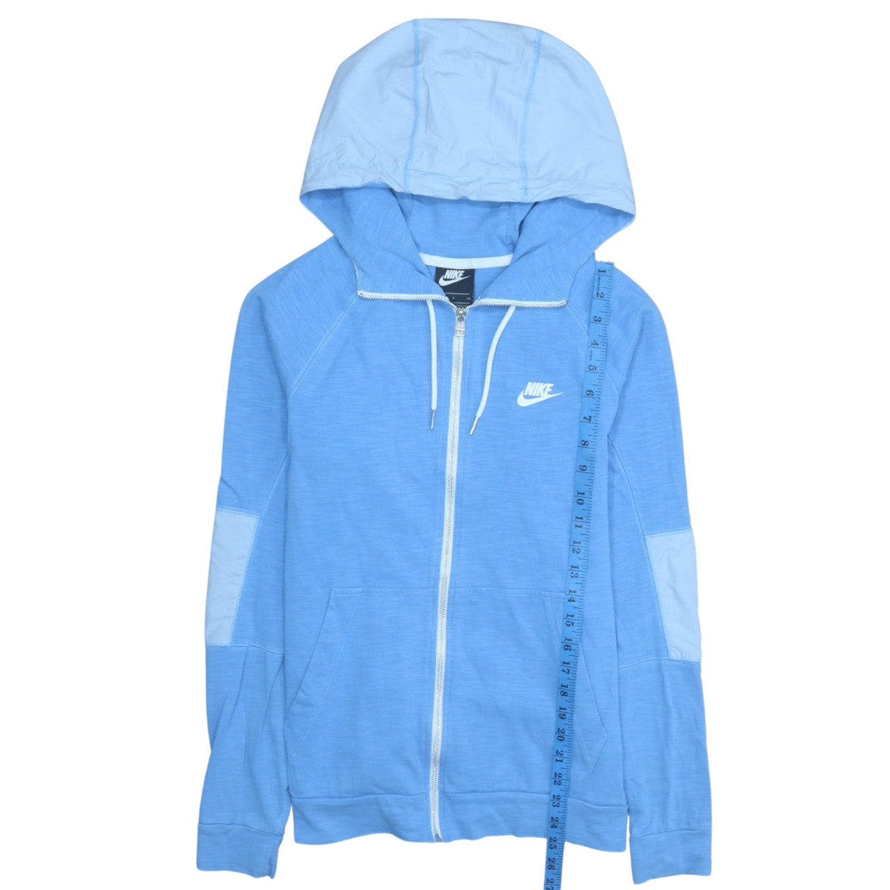 Nike Men's Blue Full Zip Hoodie Size S Cotton Sportswear