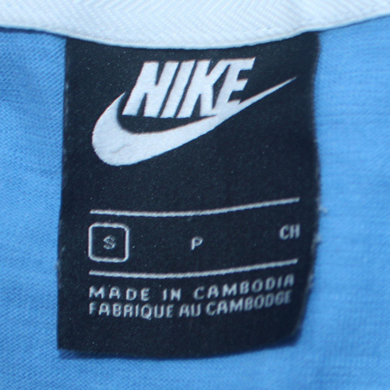 Nike Men's Blue Full Zip Hoodie Size S Cotton Sportswear