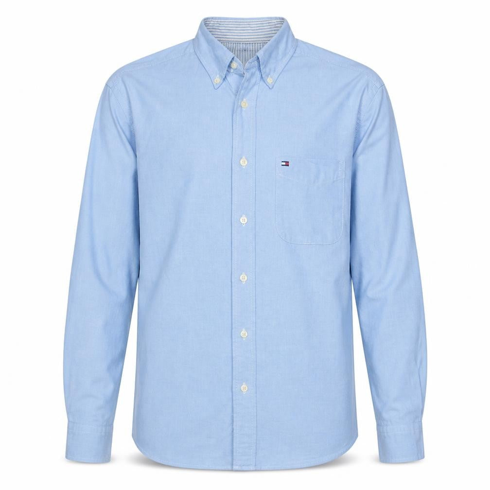 Tommy Hilfiger Men’s Blue Oxford Button-Down Shirt Size S
