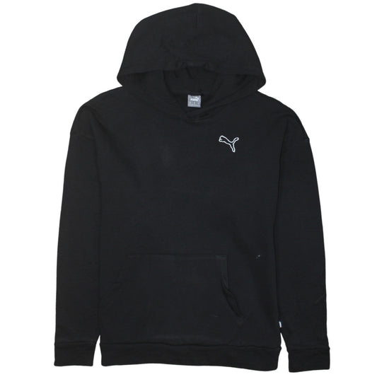 Puma Men's Black Small Pullover Hoodie with Logo