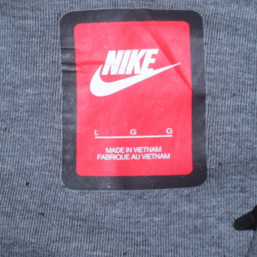 Nike Men's Grey Full Zip Hoodie Size L Regular Fit Sportswear