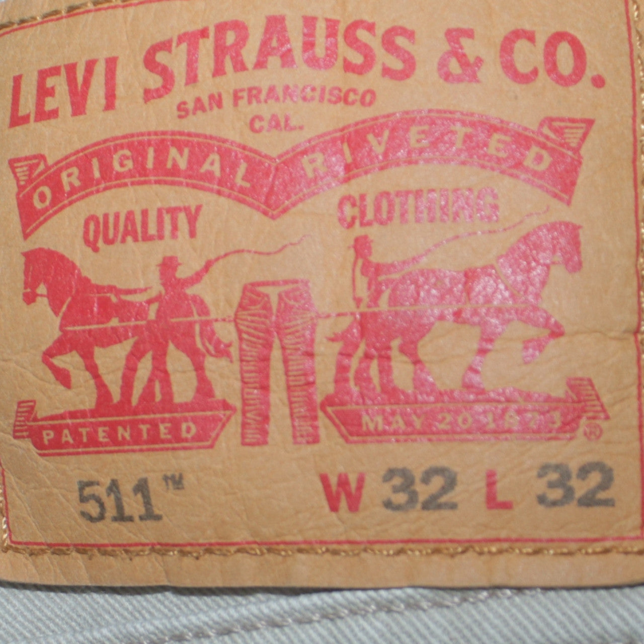 Levi Strauss Men's Grey 511 Slim Fit Denim Jeans W32 L32