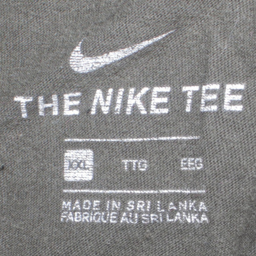 Nike Men's Black Crew Neck Short Sleeve Classic T-Shirt Size L