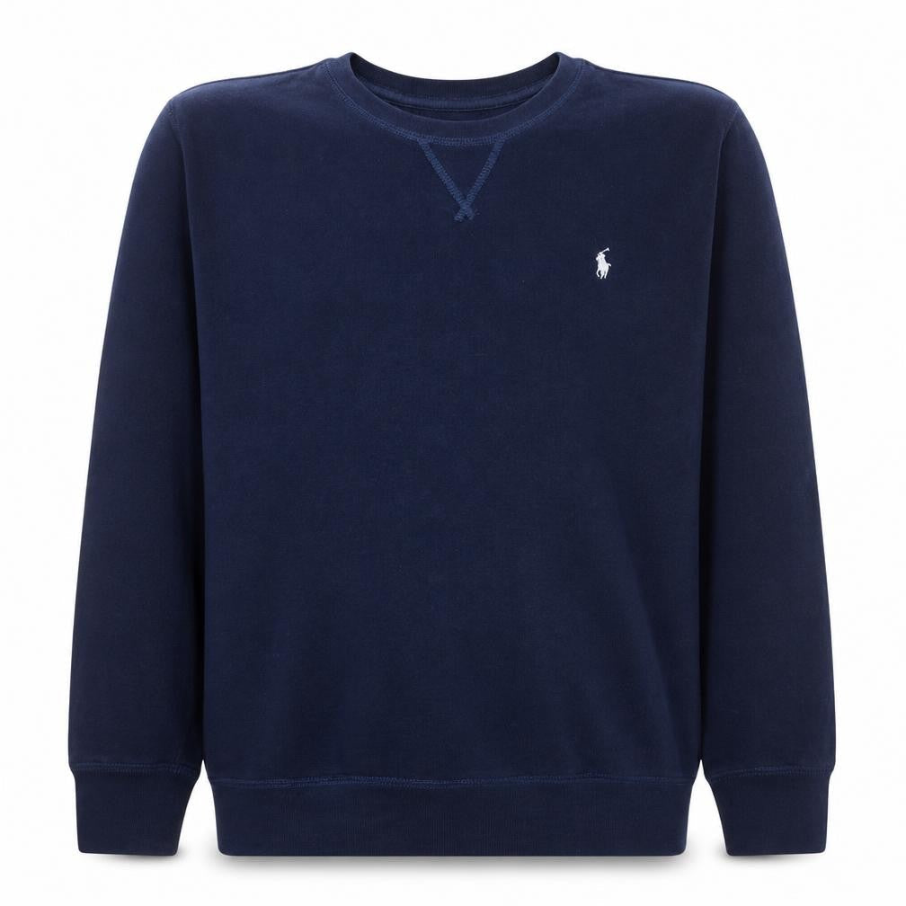 Ralph Lauren Boys Blue Cotton Crew Neck Pullover Sweatshirt 14-16 Years