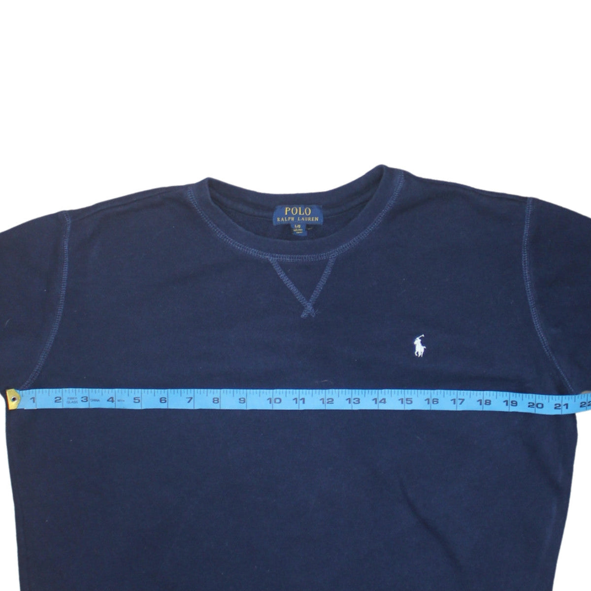 Ralph Lauren Boys Blue Cotton Crew Neck Pullover Sweatshirt 14-16 Years