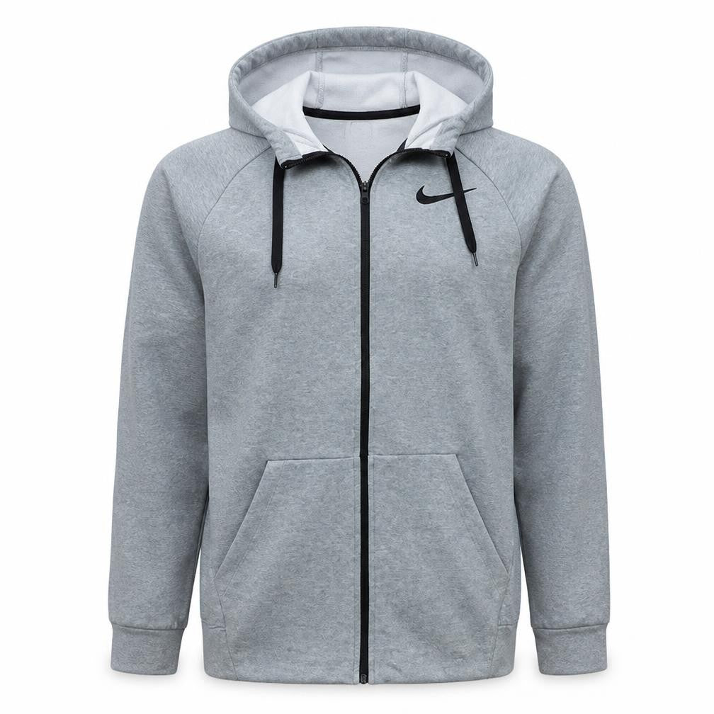 Nike Men's Grey Full Zip Dri-Fit Hoodie Size S