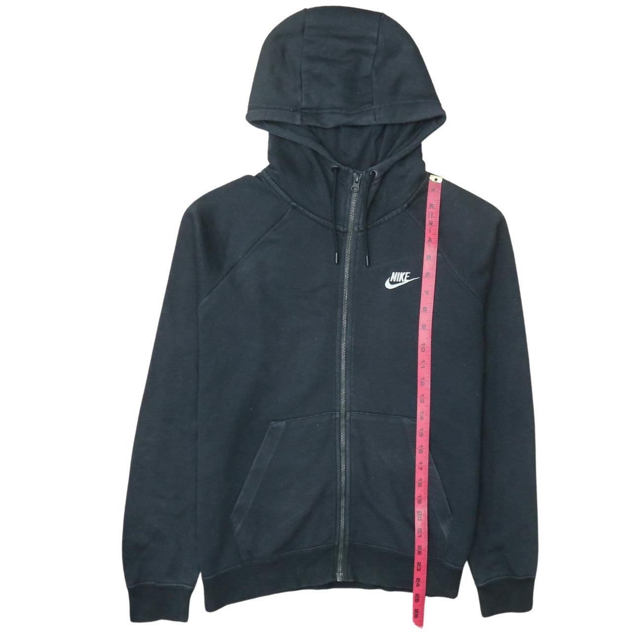 Nike Men's Black Full Zip Hoodie Size M Cotton Blend Sportswear