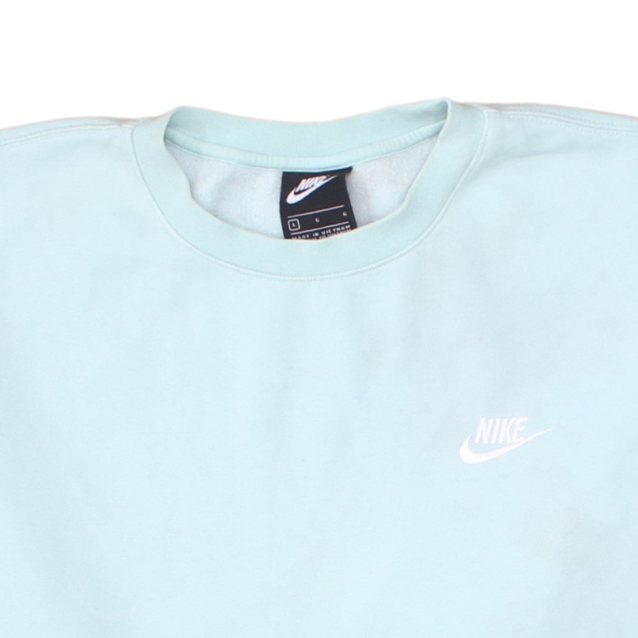 Nike Women’s Blue Cotton Blend Pullover Sweatshirt L
