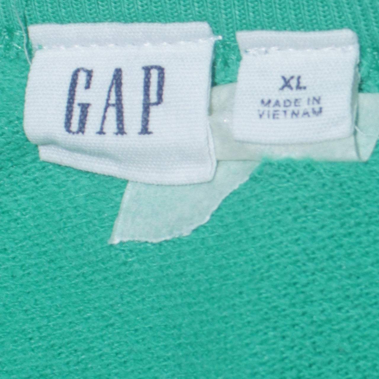 GAP Women's Green Crew Neck Pullover Sweatshirt XL Logo Print