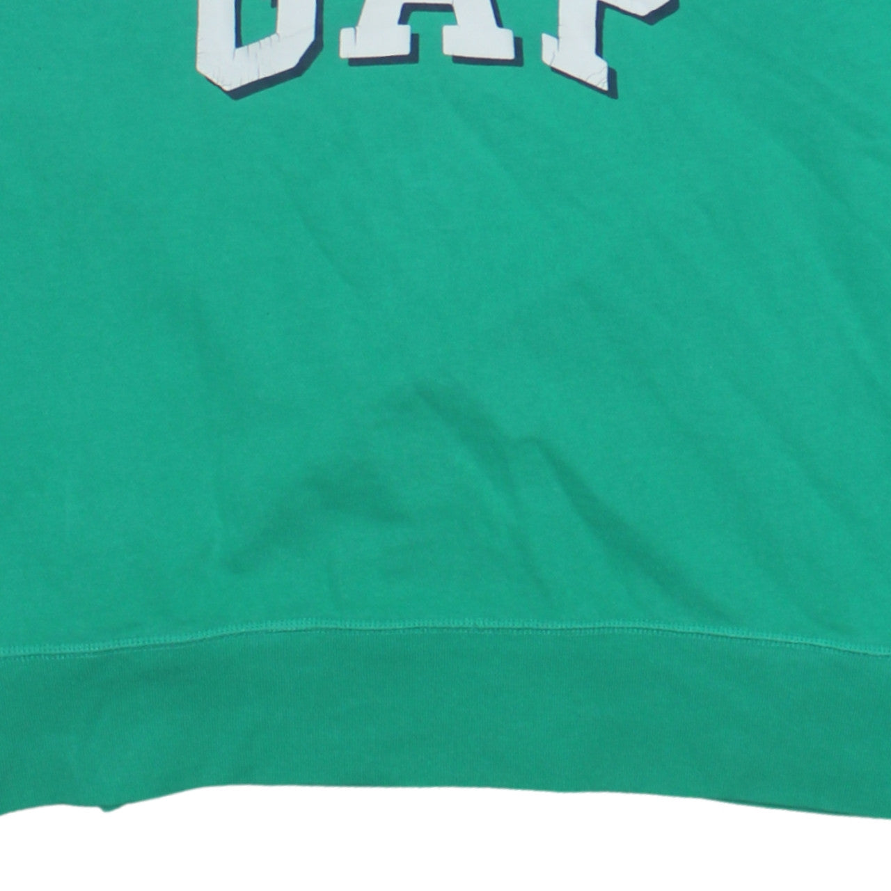 GAP Women's Green Crew Neck Pullover Sweatshirt XL Logo Print