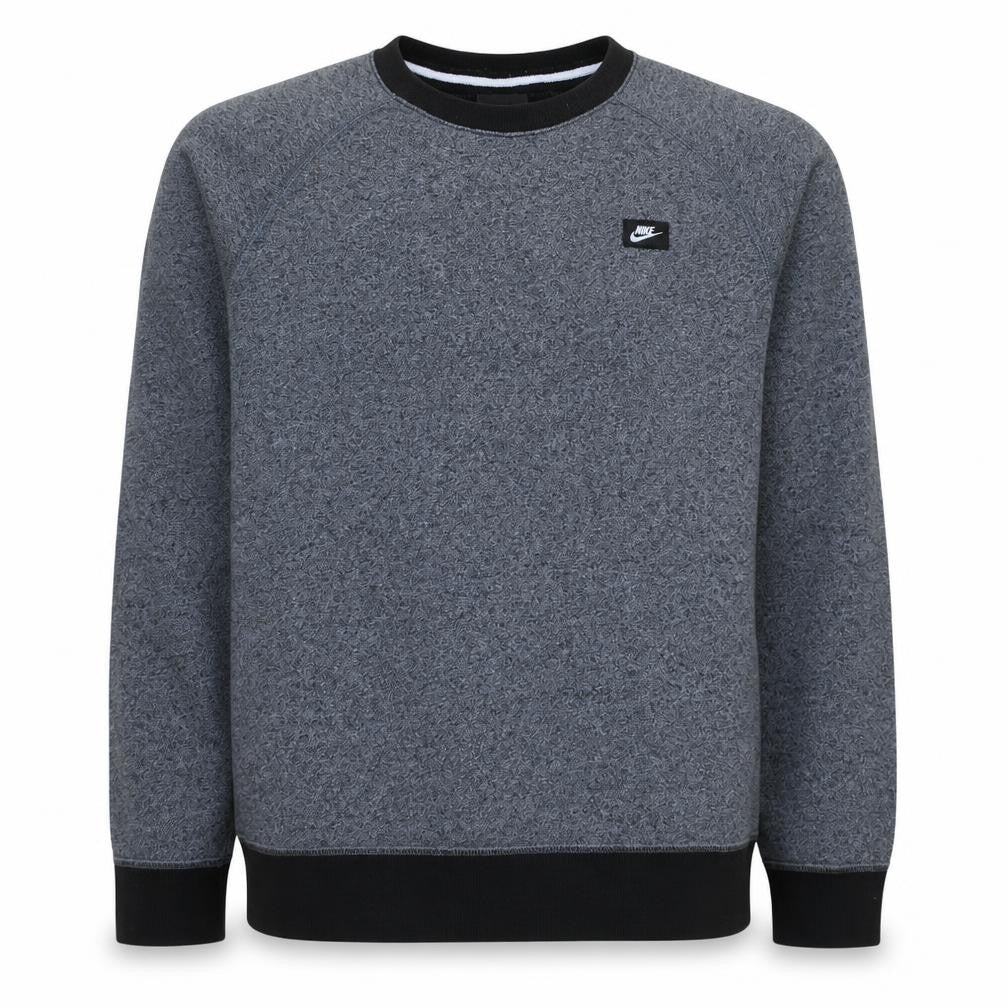 Nike Men's Grey Crew Neck Pullover Sweatshirt M Regular Fit