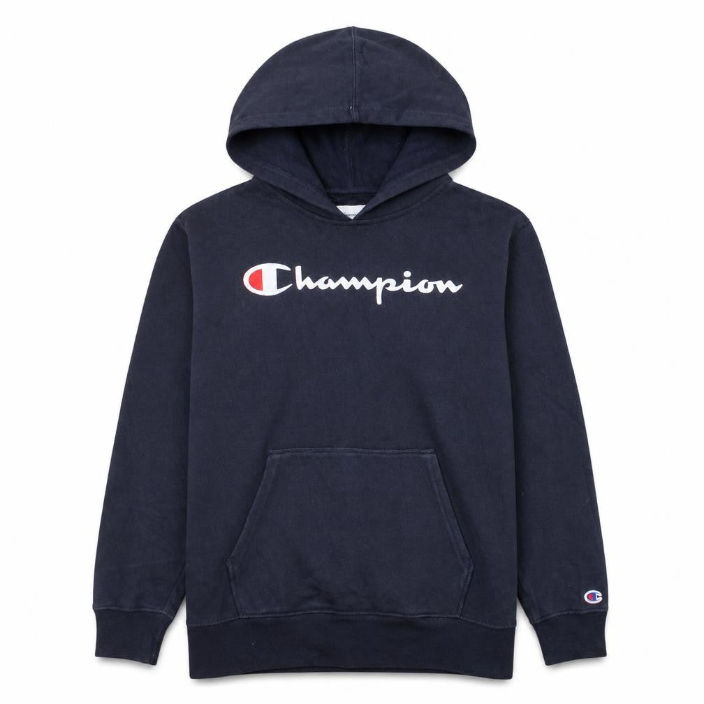 Champion Boys Navy Blue Pullover Hoodie Size 12-13 L Cotton Blend
