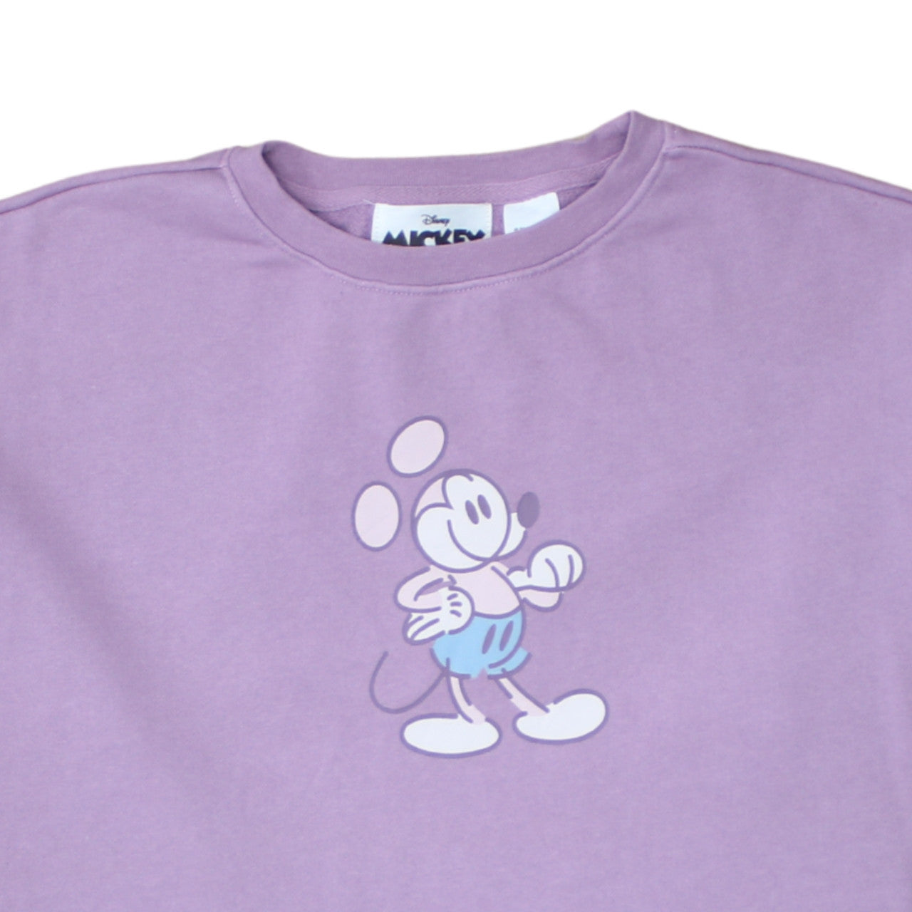 Disney Mickey Mouse Women's Purple Crew Neck Sweatshirt Size M