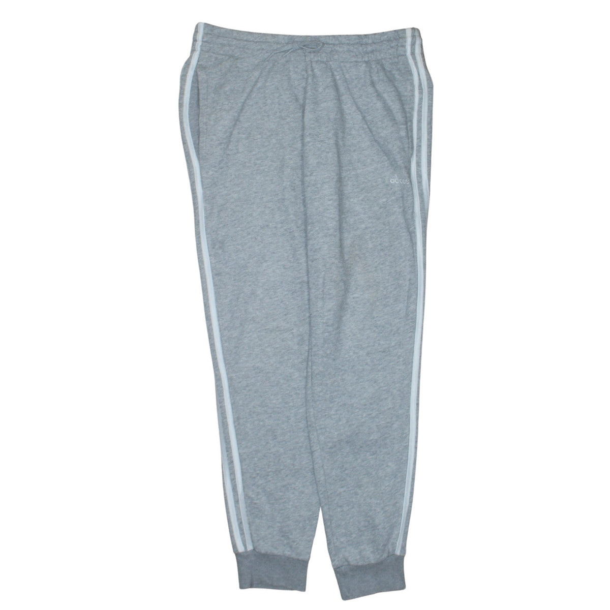 Adidas Womens Grey Jogger Trousers Size M Elastic Waist Comfort Fit