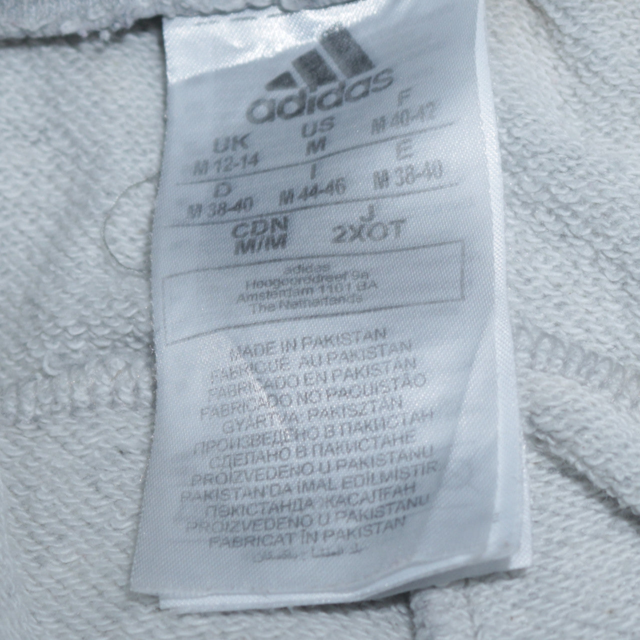 Adidas Womens Grey Jogger Trousers Size M Elastic Waist Comfort Fit