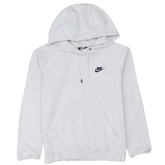 Nike Women’s Grey Pullover Hoodie Small Cotton Blend Sportswear