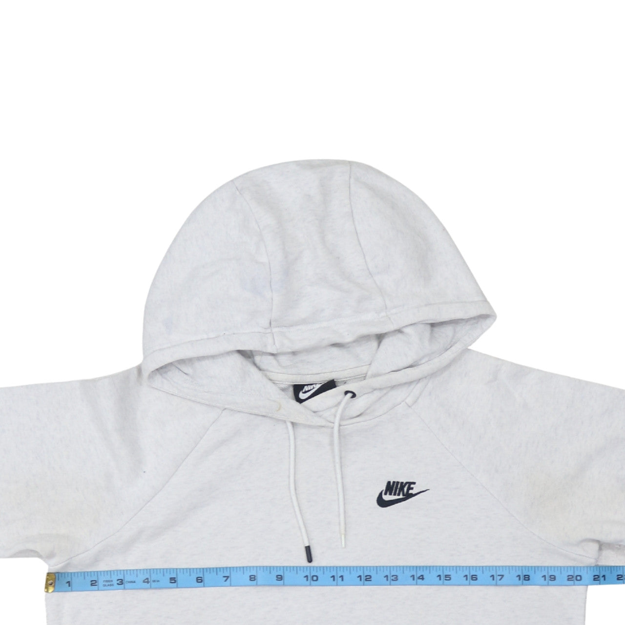 Nike Women’s Grey Pullover Hoodie Small Cotton Blend Sportswear