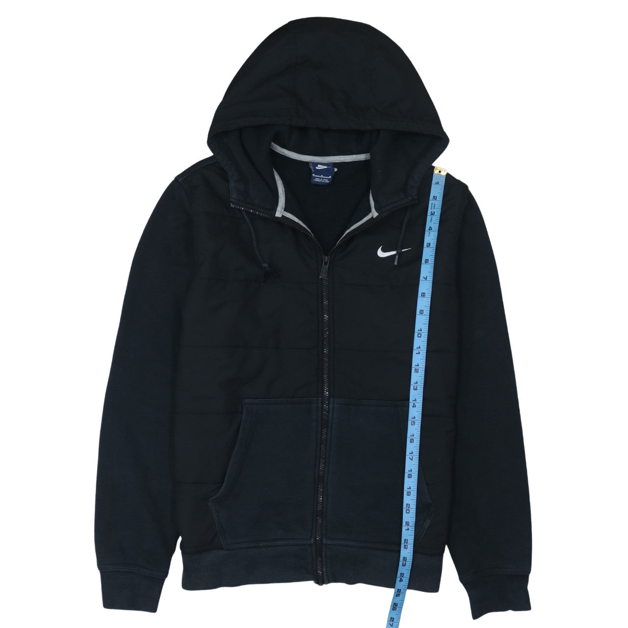 Nike Men's Black Full Zip Hoodie M Sports Fleece Sweatshirt