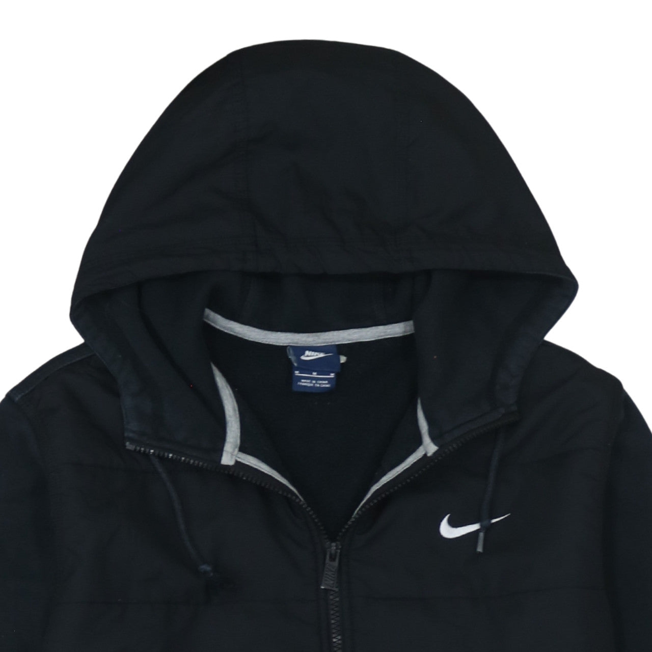 Nike Men's Black Full Zip Hoodie M Sports Fleece Sweatshirt