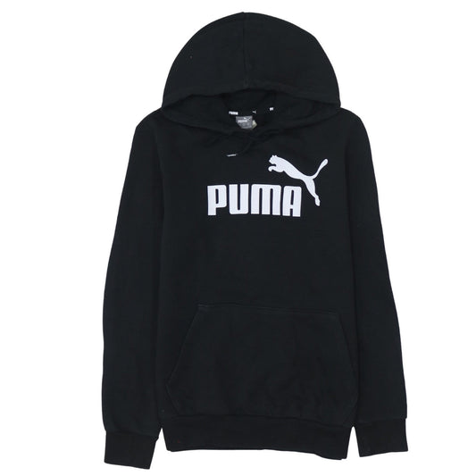 Puma Men's Black XS Pullover Hoodie Sweatshirt with Logo