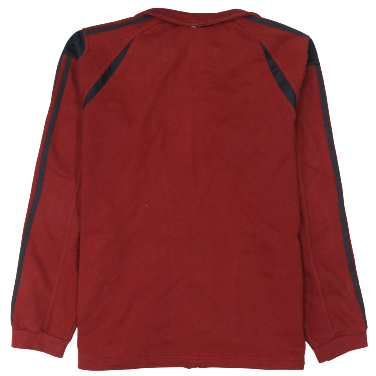 Adidas Men Red Full Zip Fleece Sweatshirt Jacket Size L